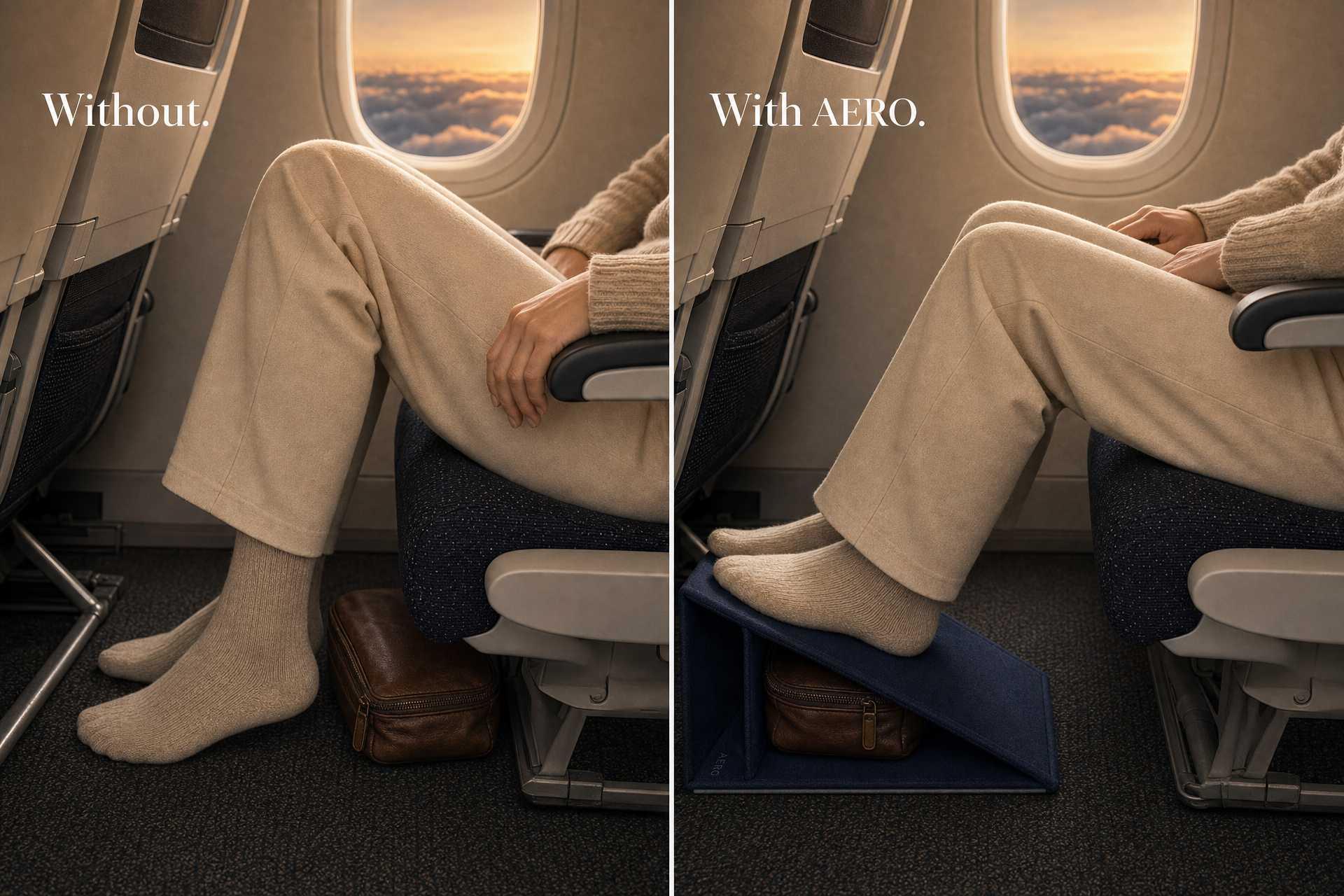Voor en na: Aero Voetensteun in de cabine
